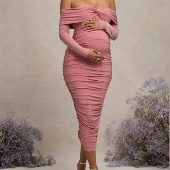 Blush Maternity Dress - Picture 1 of 4